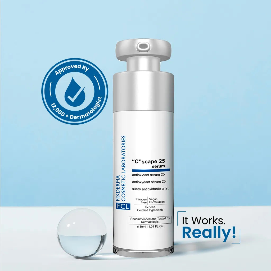 FCL C Scape 25 Serum, 30 ml  with 25% Vitamin C Serum – Brightens Skin, Fades Dark Spots & Boosts Collagen