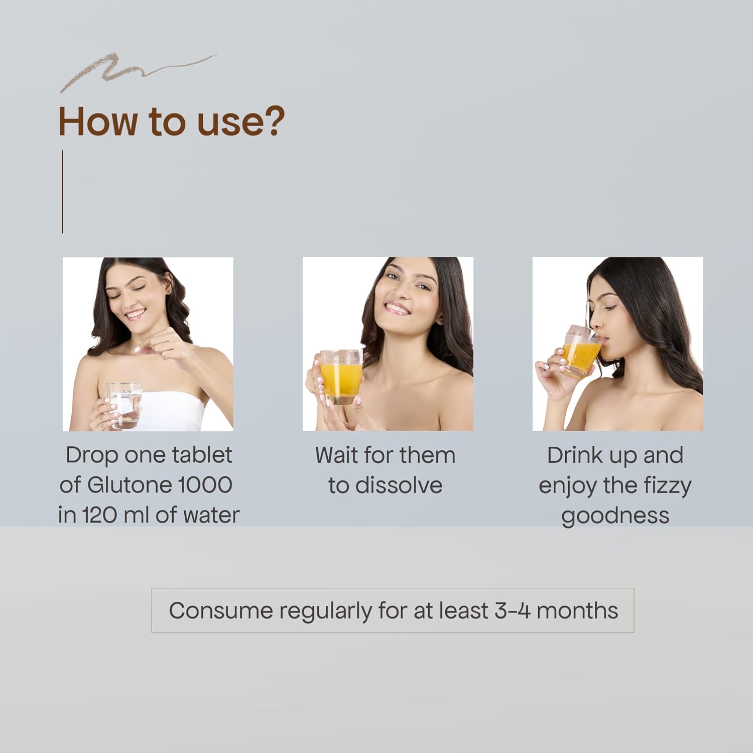 Glutone 1000 Setria L-Glutathione Tablets for Radiant & Clear Skin | 600mg Premium L-Glutathione & Vitamin C | Skin glow Brightening Supplement | 15 Effervescent Tablets | Orange Flavor