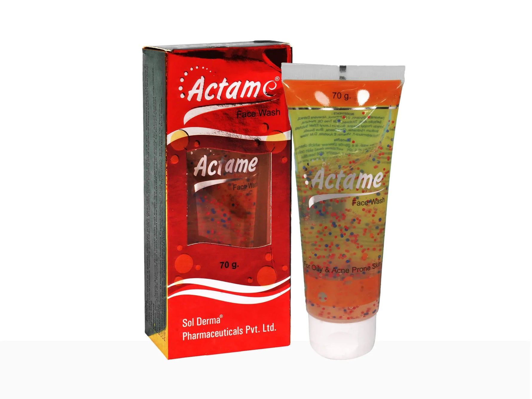 Actame Face Wash | Effectively Cleanses, Regulates Sebum & Enhances Radiance, 70g - Skiynse Dermatologique