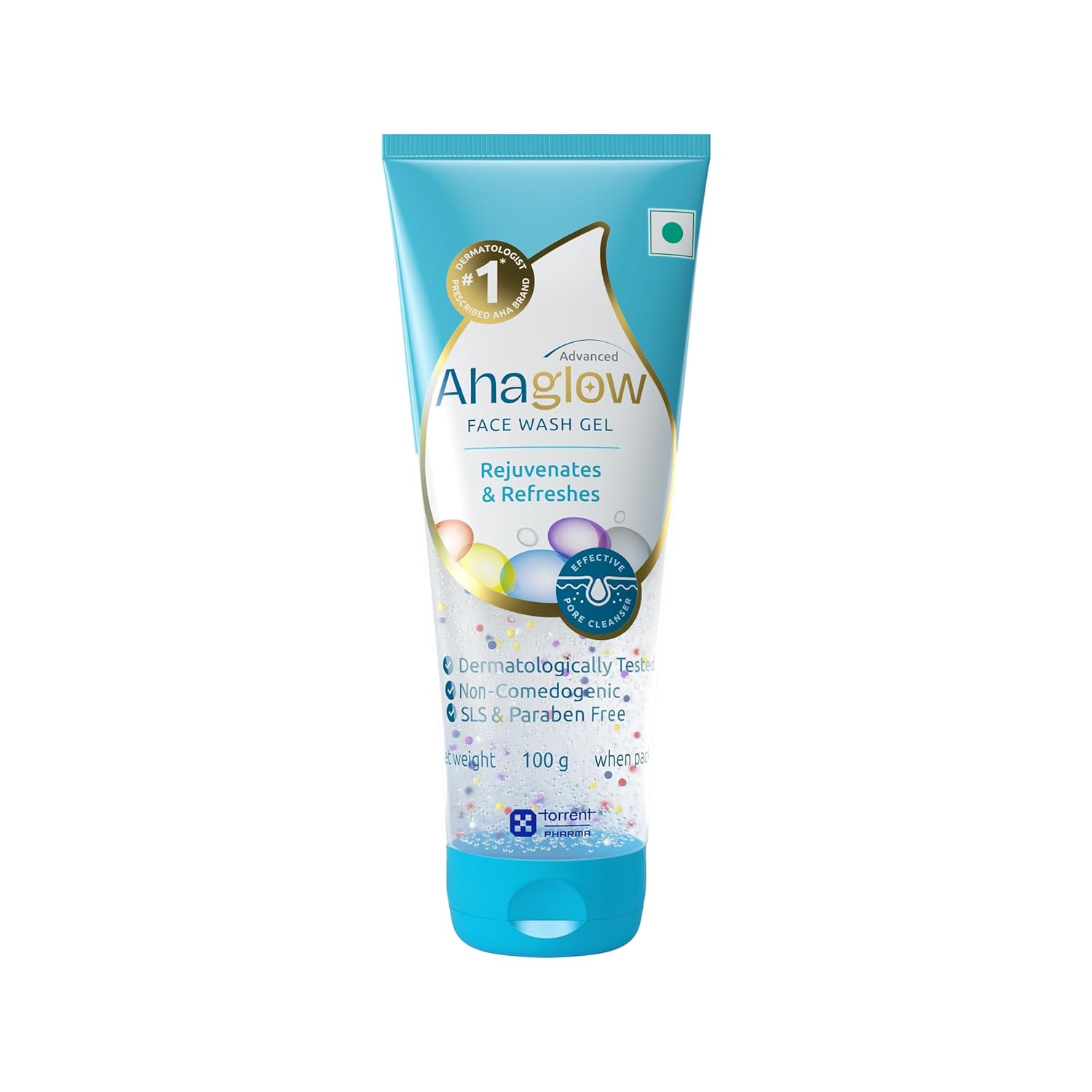 Ahaglow Advanced Face Wash Gel, Daily Gentle Cleansing Formula For Normal And Oily Skin
