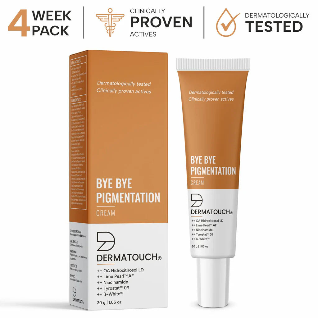 DERMATOUCH Bye Bye Pigmentation Cream | Anti Pigmentation Cream for Women/Men with Niacinamide, B-White, Lime Pearl, OA Hidroxitirosol LD & Tyrostat