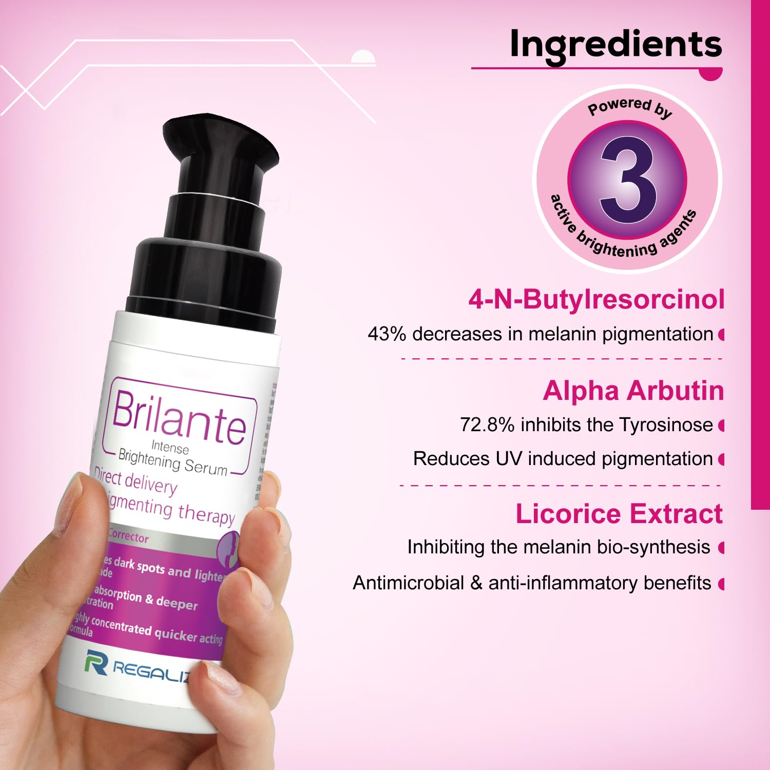 Regaliz Brilante Intense Brightening Serum | 30 ml - Skiynse Dermatologique
