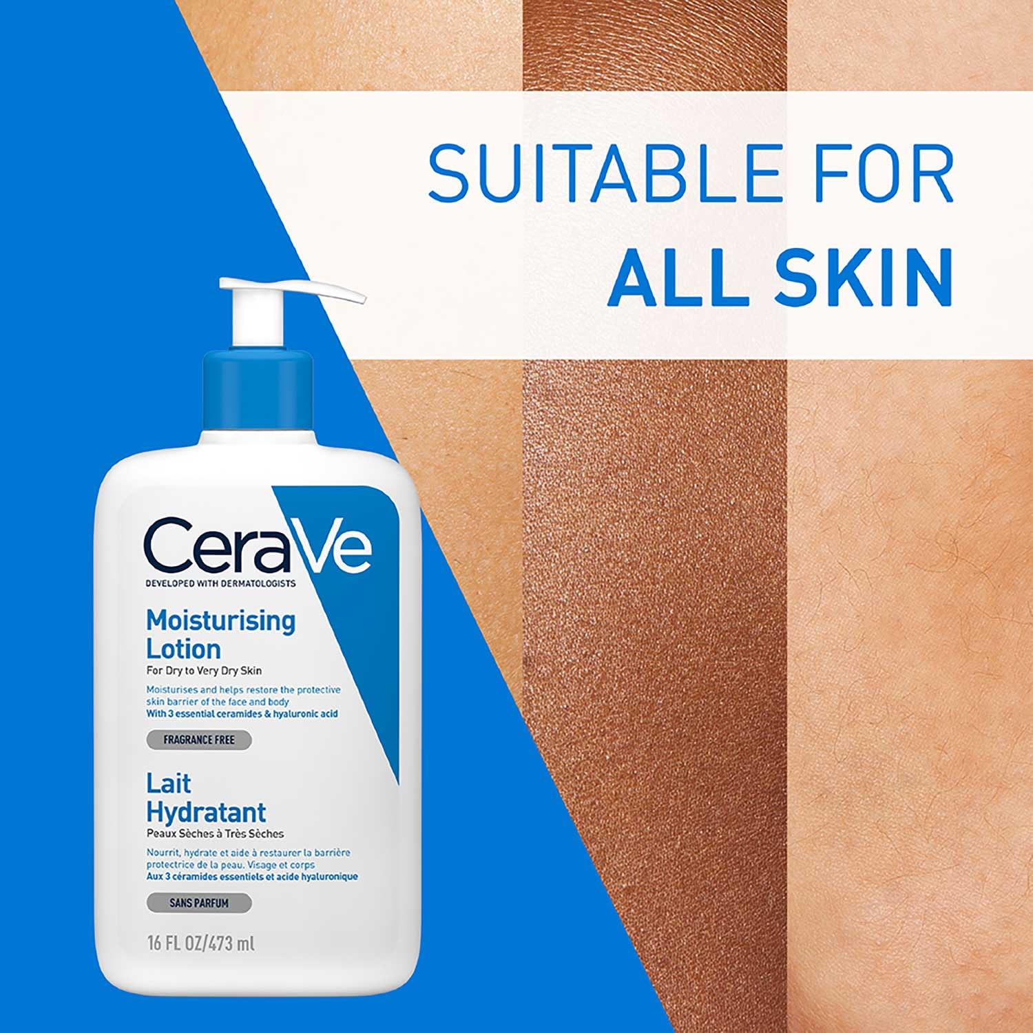 CeraVe Moisturizing Lotion For Dry Skin - Formulated With 3 Essential Ceramides And Hyaluronic Acid | Non-Comedogenic, Oil Free And Fragrance-Free Body Lotion