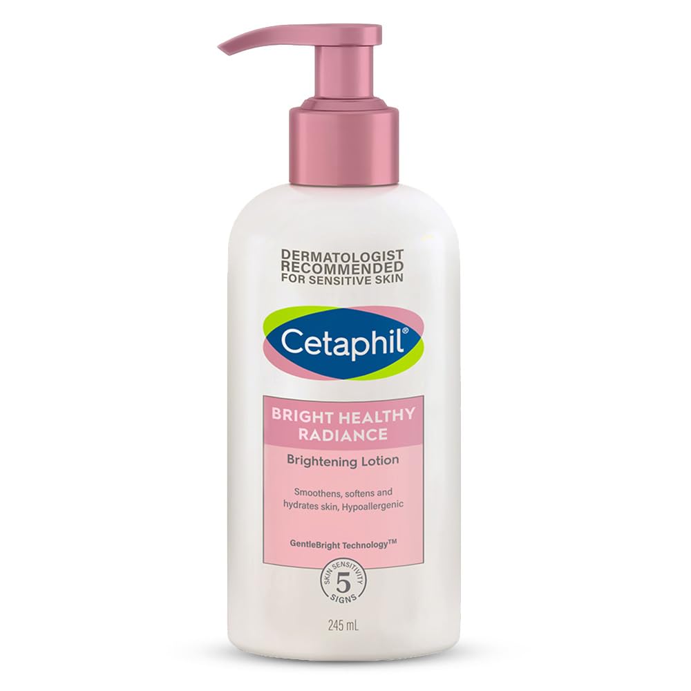 Cetaphil Bright Healthy Radiance Brightness Lotion | Dermatologist Tested | Dark Spot Reduction, Even Skin Tone, 245ml