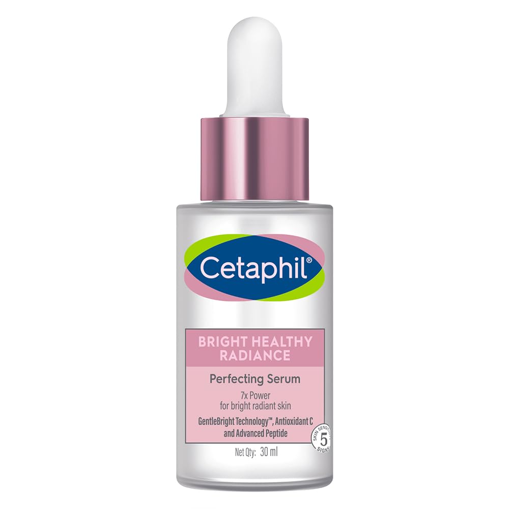 Cetaphil Bright Healthy Radiance Brightening |Glow Serum | 30ml | GentleBright Technologyâ„¢ with Antioxidant C and Advanced Peptide | Removes Dark Spots & Dullness