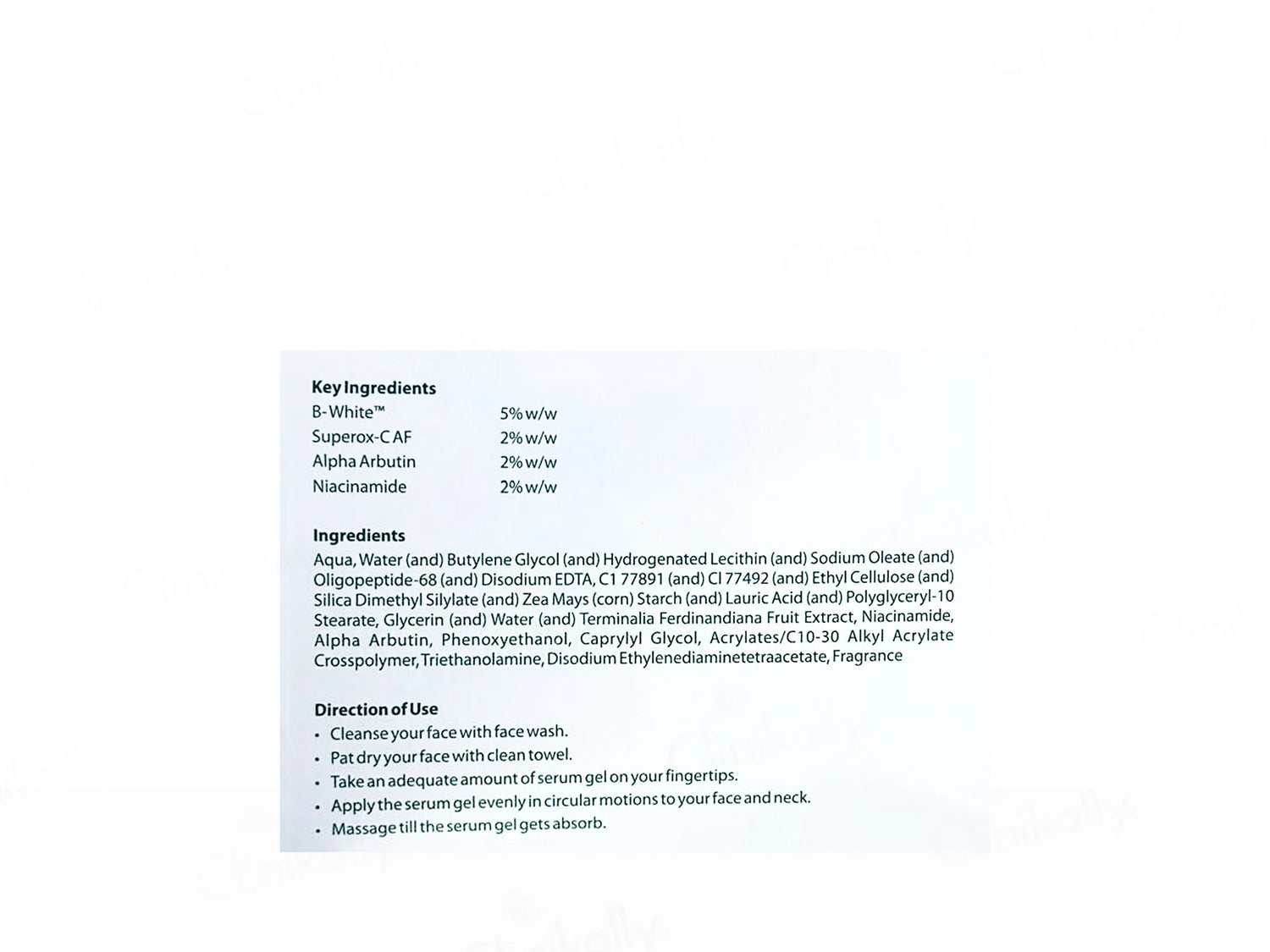 IPCA Cutibrite Skin Brightening Face Serum Gel | 20g - Skiynse Dermatologique