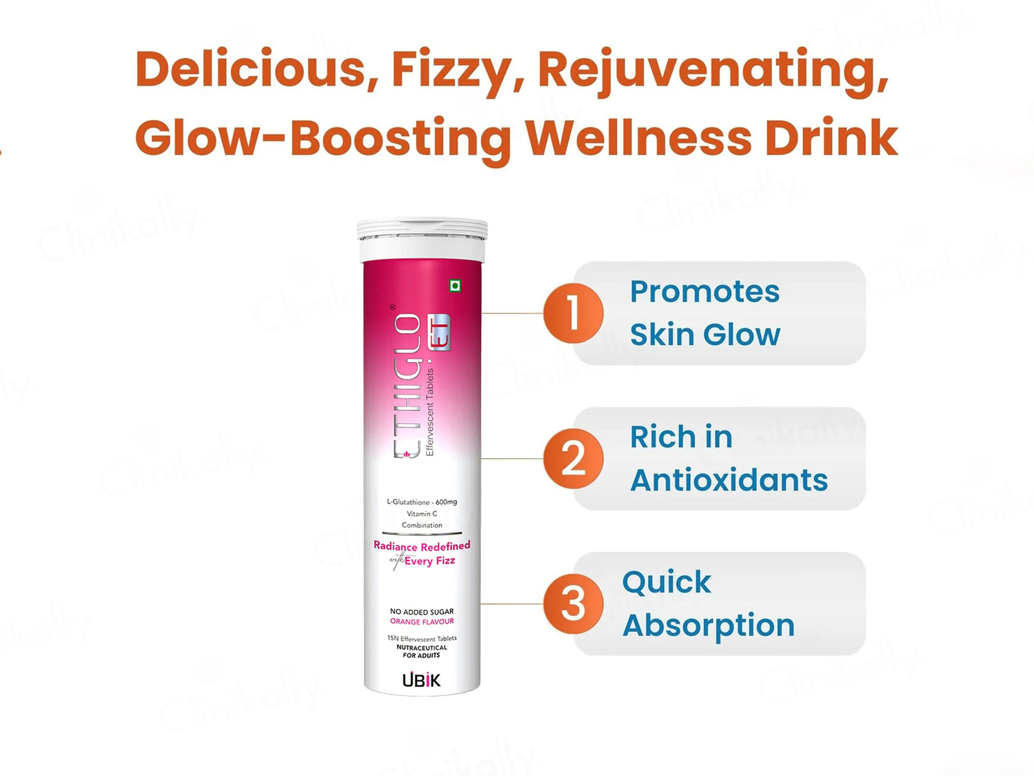 Ethiglo ET Effervescent Tablets | 15 Tablets - Skiynse Dermatologique