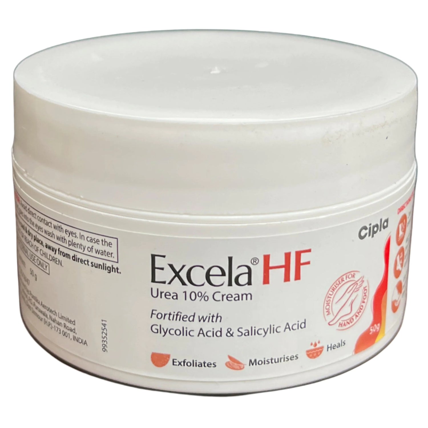 Excela HF Urea 10% Cream, 50g