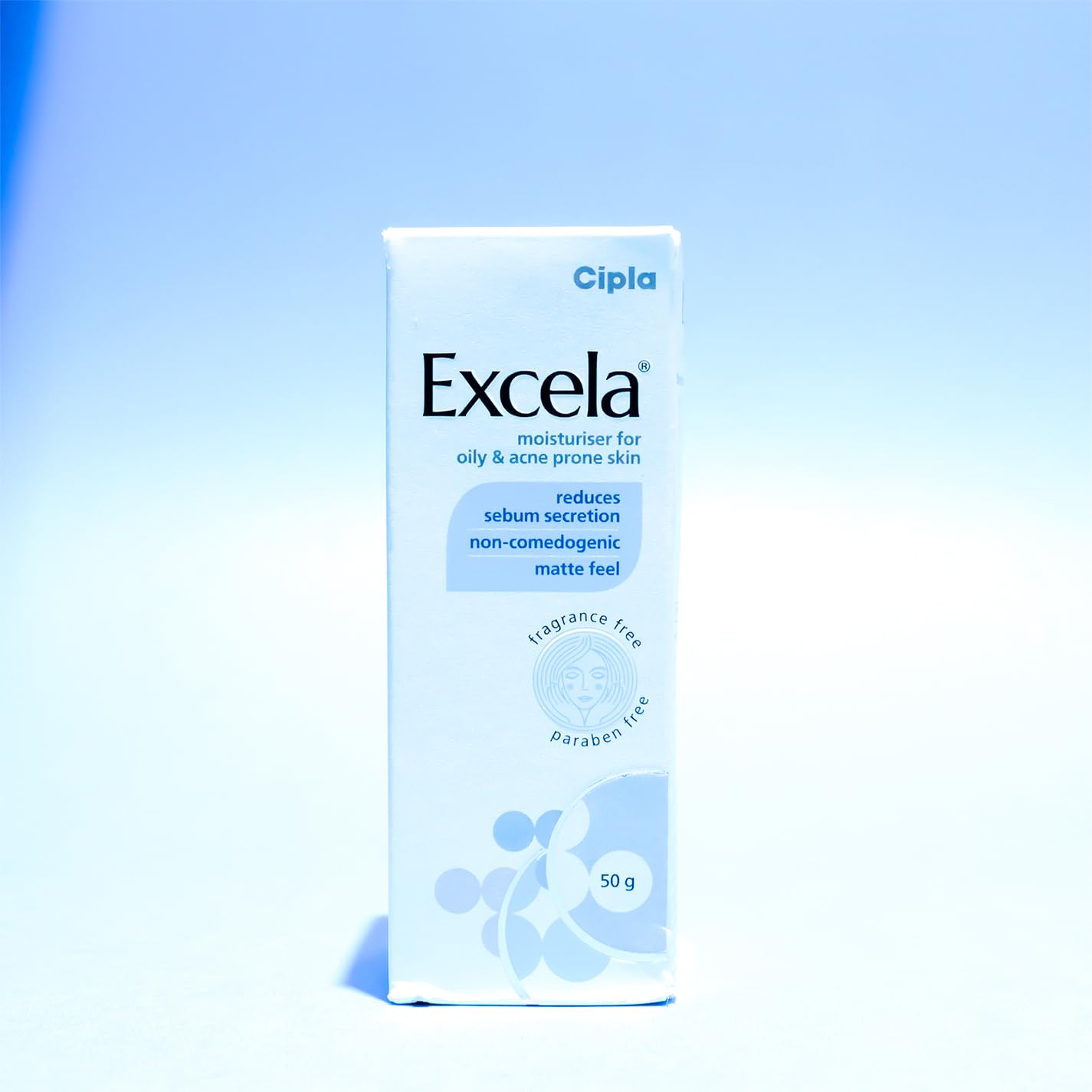 Excela Moisturiser | Oily & Acne Prone Skin | Reduces Sebum Secretion | 50g