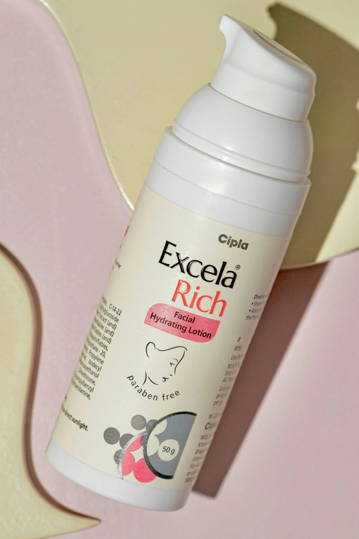 Excela Rich Facial Hydrating Lotion | Paraben-Free | 50g