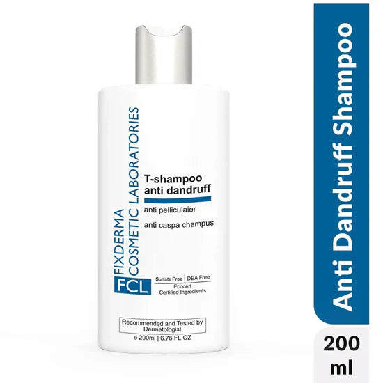 FCL T-Shampoo for Anti-Dandruff with Salicylic Acid and Tea Tree Oil, 200 ml