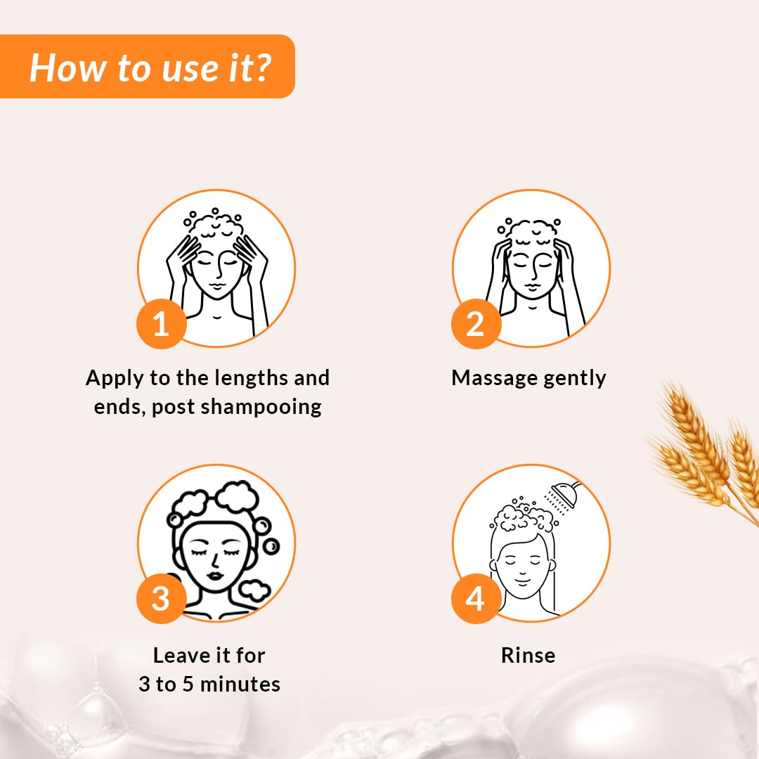 Fidelia Strengthening Conditioner with Shea Butter & Wheat Protein for Frizzy & Dry Hair | Conditioner for Women & Men | Hair Conditioner ( Pack of 2 )