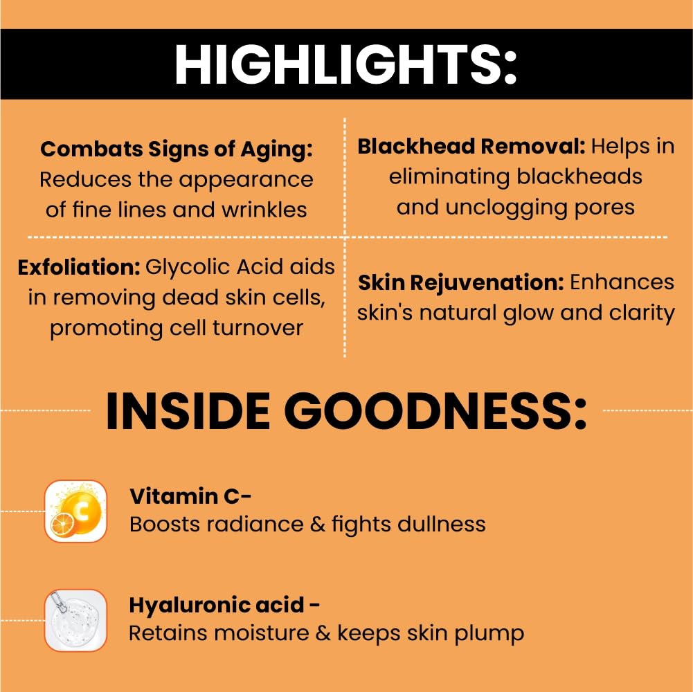 Glomed C Rejuvenating & Skin Lightening Face Wash | 70ml - Skiynse Dermatologique