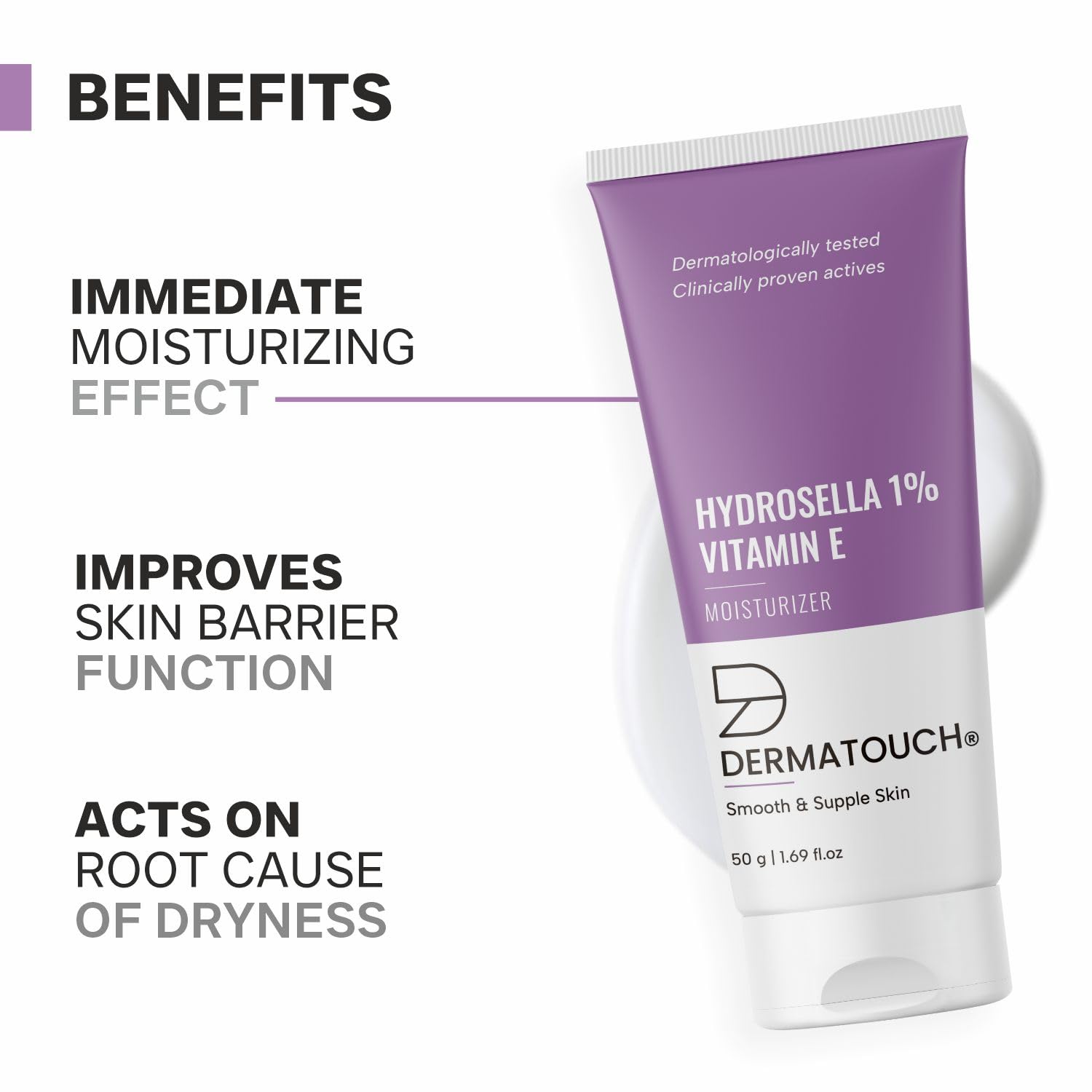 DERMATOUCH Vitamin E Moisturizer For Face | Daily Moisturizer Cream For Body - For All Skin Type