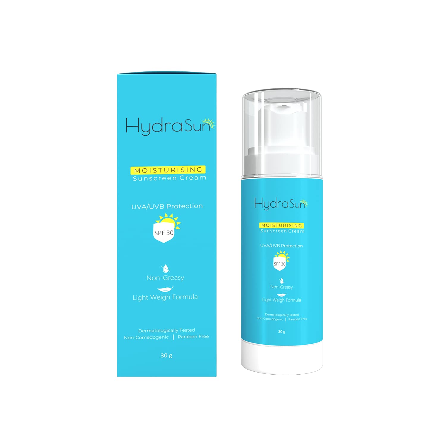 Hydrasun Moisturising Sunscreen Cream SPF 30 For Dry Skin - Skiynse Dermatologique