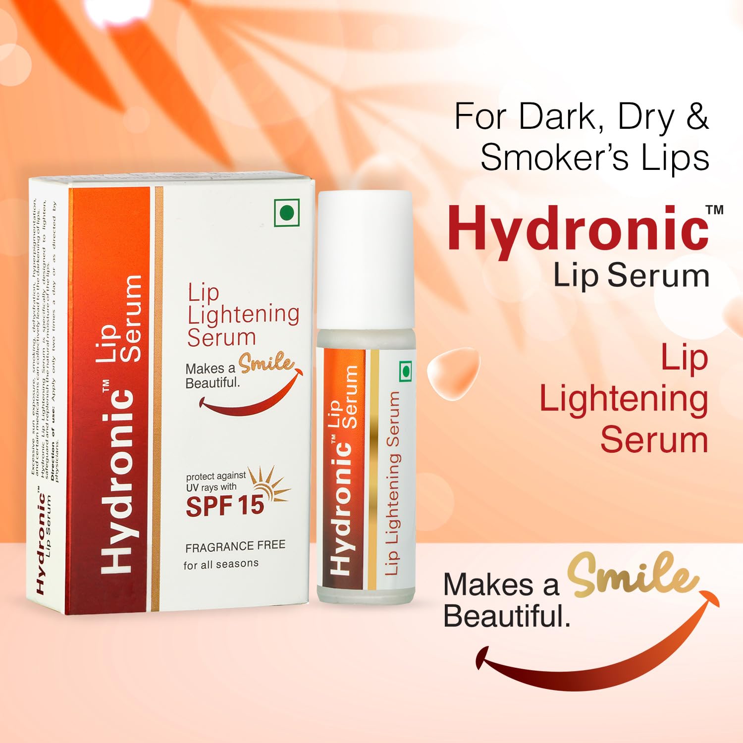 Regaliz Hydronic Lip Serum | Hydrating, Lightening, Uv Protection With SPF 15 | 4.5 ml - Skiynse Dermatologique