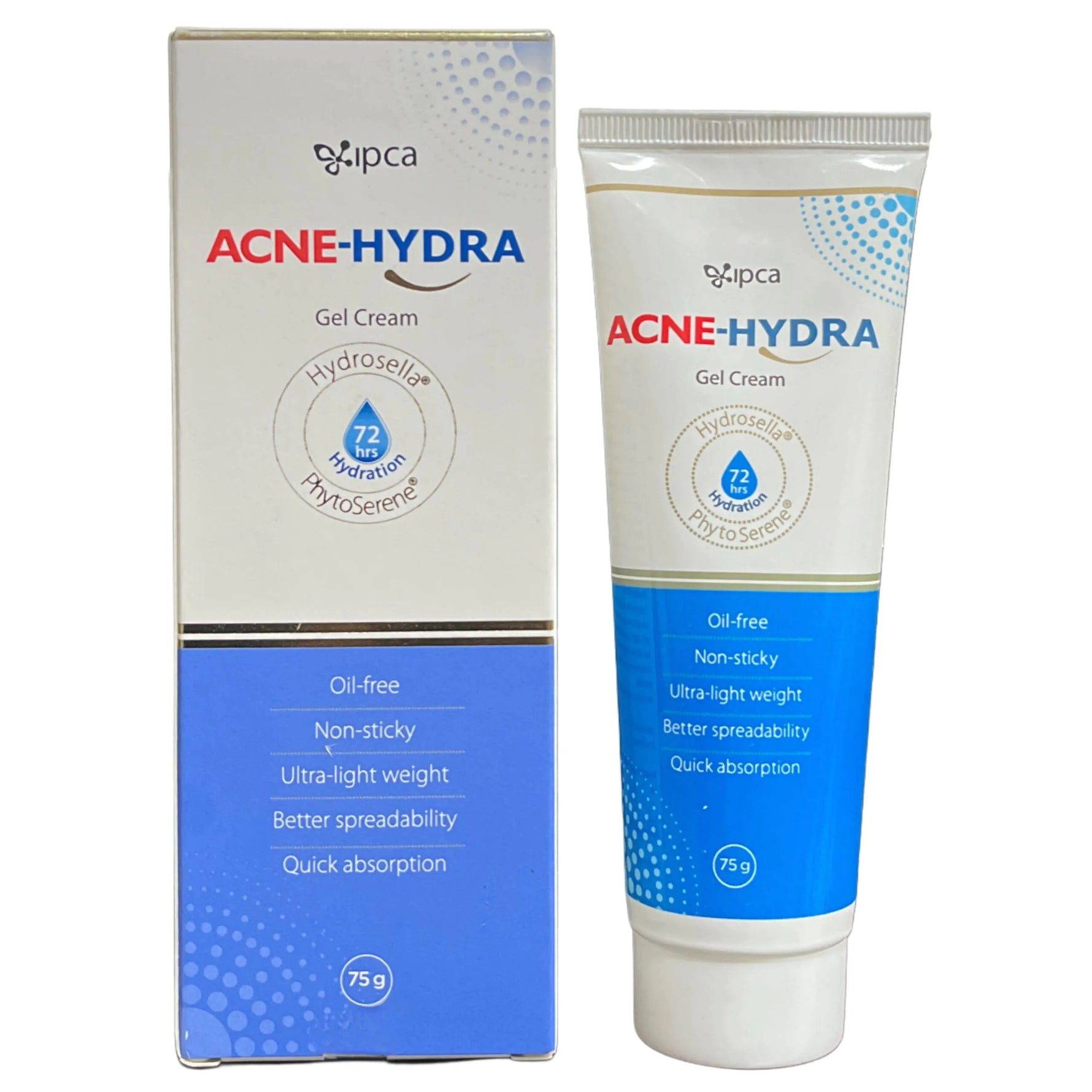 IPCA Acne-Hydra Gel Cream | 72-Hour Hydration, Oil-Free Formula, Quick Absorption | 75g - Skiynse Dermatologique