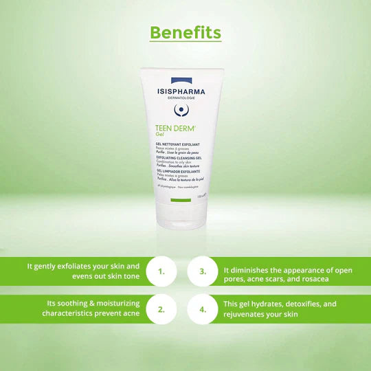 Isispharma Teen Derm Exfoliating Cleansing Gel