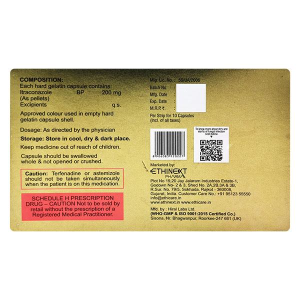 ItraRD 200mg Capsule 10's (2 * 10 Capsules ) - Skiynse Dermatologique