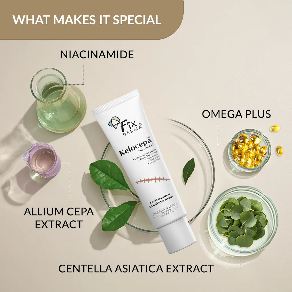 Kelocepa Silicone Gel, 25 ml | Treats and Heals All Types of Scars