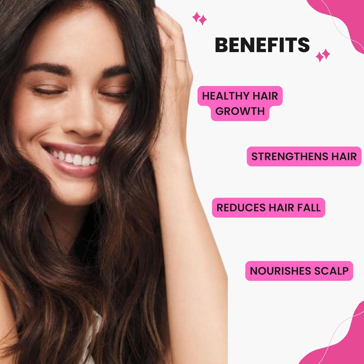 Keraglo Eva Hair Growth Tablets For Women 30 Tabs – Revolutionary Gender Based Formulae | Nourishes Scalp, Supports Follicles & Strengthens Strands – Hair Supplements