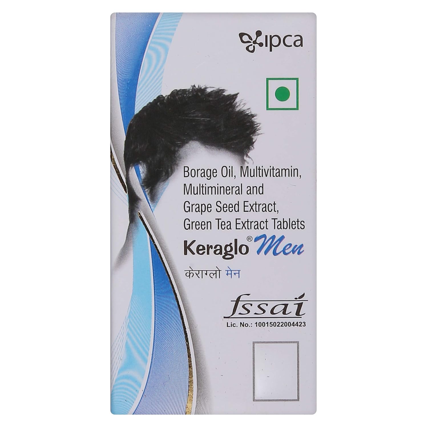 Keraglo Men Hair Growth Tablets, 30 Teblets – Revolutionary Gender Based Formulae – Nourishes Scalp, Supports Hair Follicles & Strengthens Strands – Hair Supplements