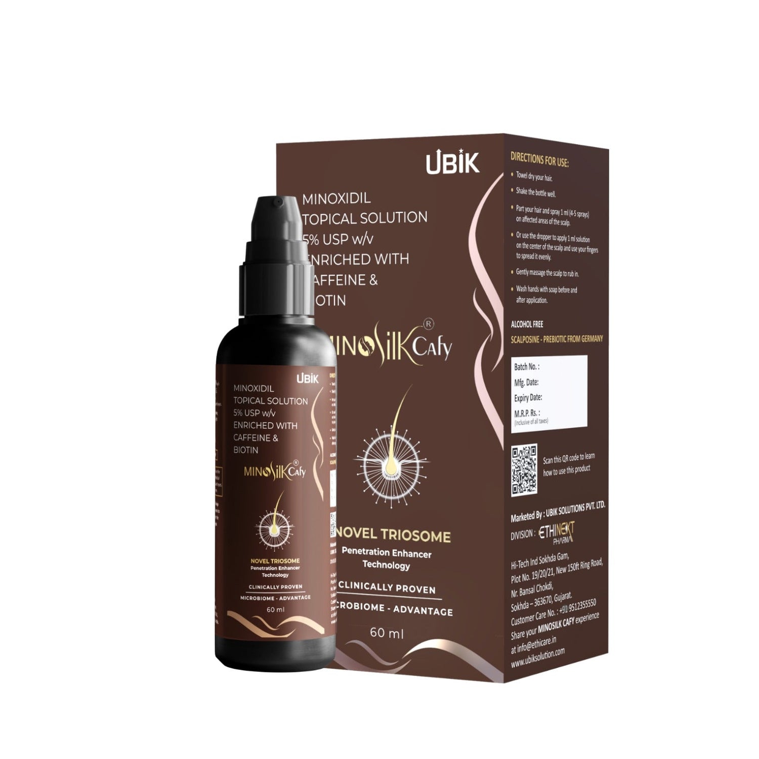 Minosilk Cafy Topical Solution | 60 ml - Skiynse Dermatologique