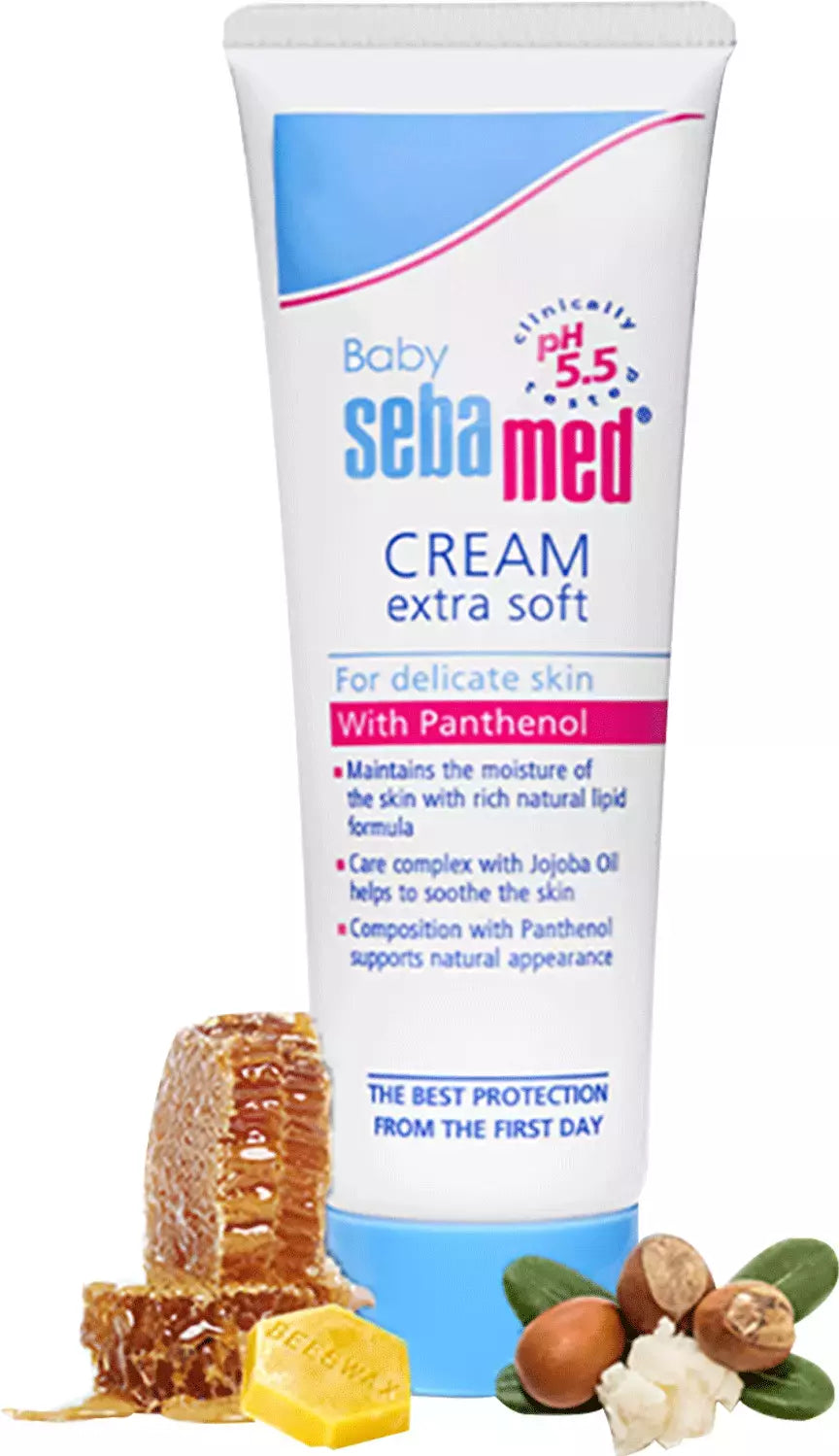 Sebamed Baby Cream Extra Soft |Ph 5.5| Panthenol and Jojoba Oil|Clinically tested| ECARF Approved
