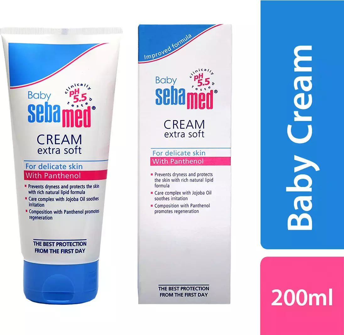 Sebamed Baby Cream Extra Soft |Ph 5.5| Panthenol and Jojoba Oil|Clinically tested| ECARF Approved