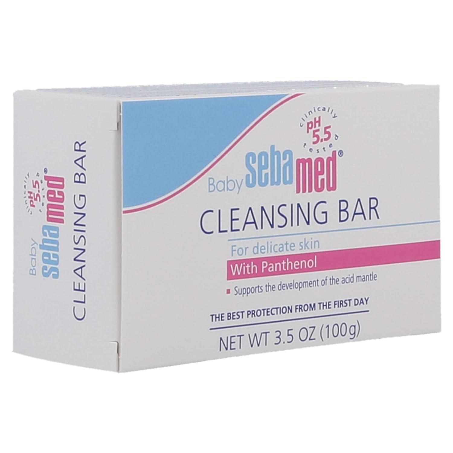 Sebamed Baby Cleansing Bar| pH 5.5 | Newborn bathing| Soap Free| Tear Free Formula