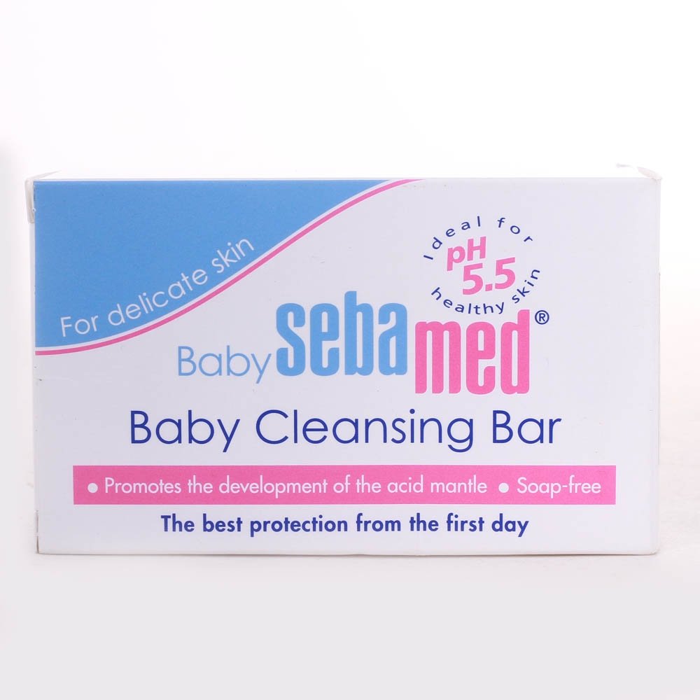 Sebamed Baby Cleansing Bar| pH 5.5 | Newborn bathing| Soap Free| Tear Free Formula