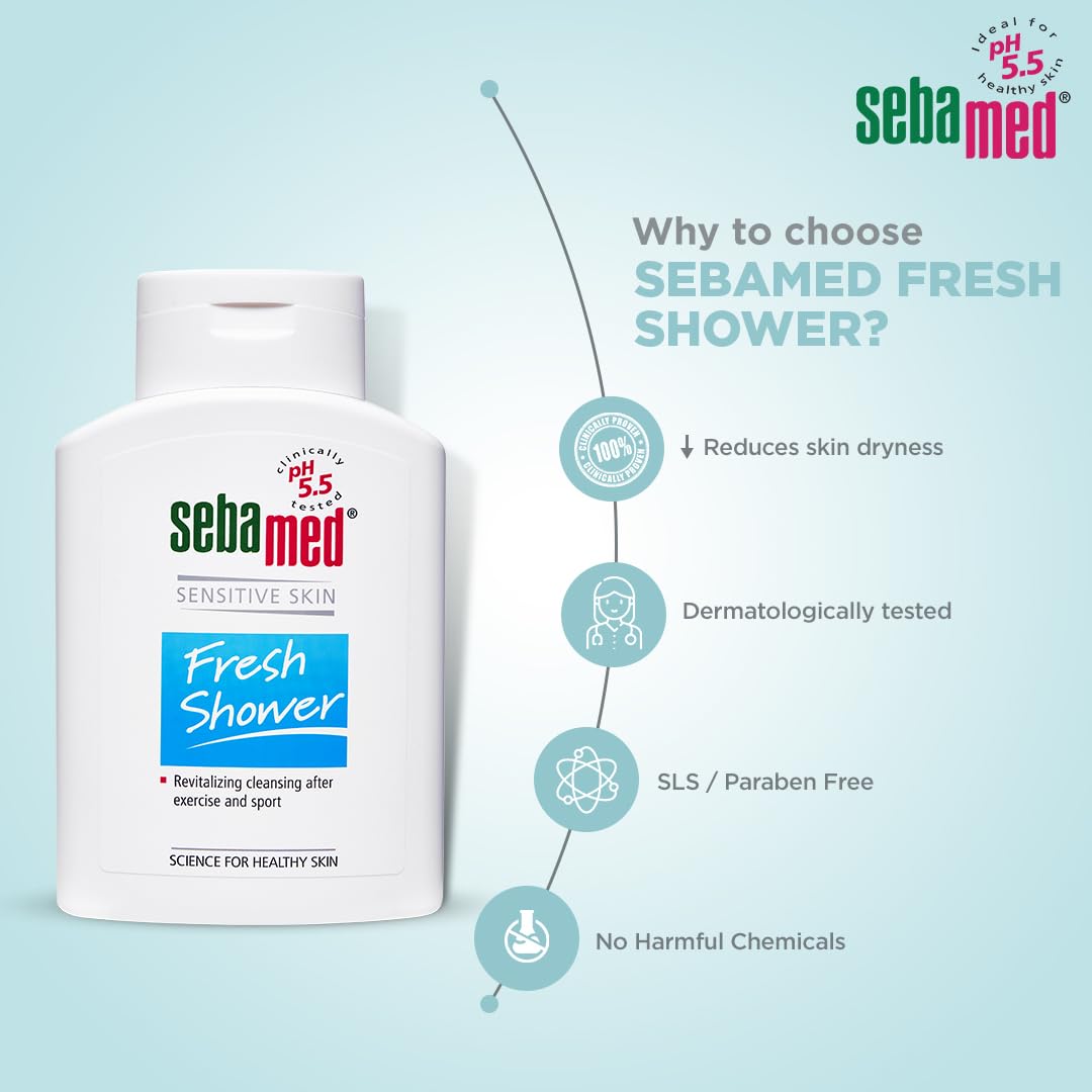 Sebamed Sensitive Skin Fresh Shower, 200 ml