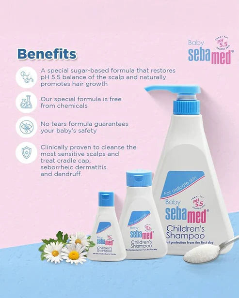 Sebamed Baby Shampoo|pH 5.5| Ideal for Newborn’s delicate scalp| No Tears Formula
