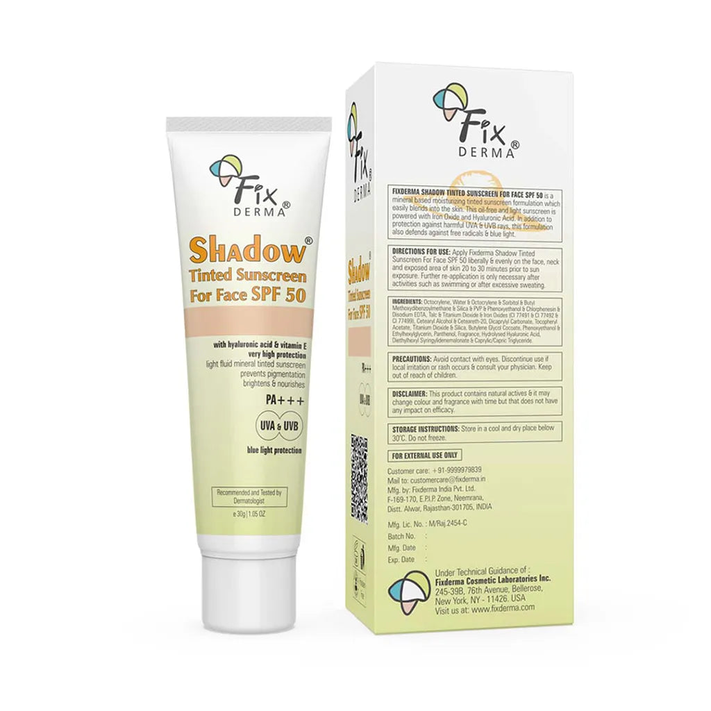 Shadow Tinted Sunscreen, 30g  For Face SPF 50 PA+++