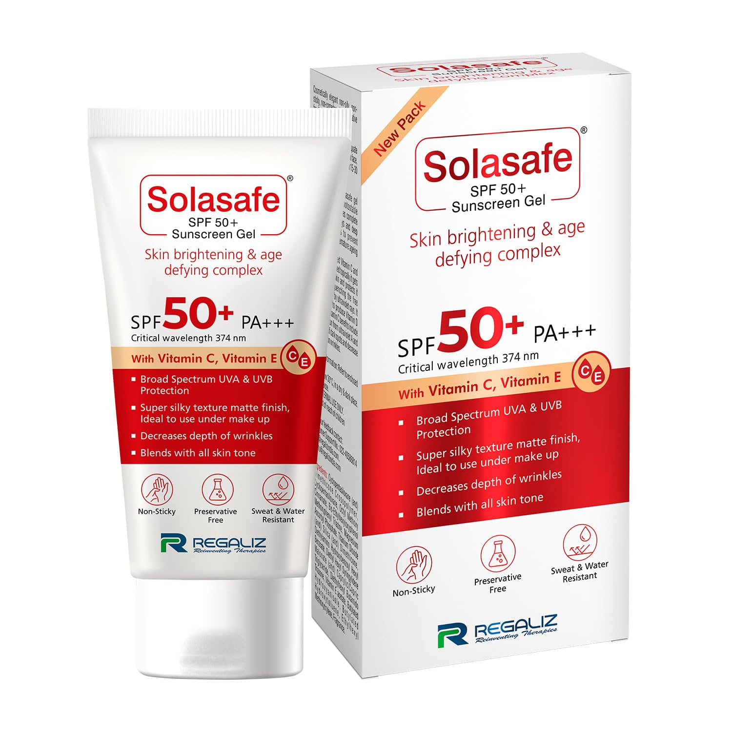 Regaliz Solasafe Sunscreen SPF 50+ Sunscreen | 50g - Skiynse Dermatologique