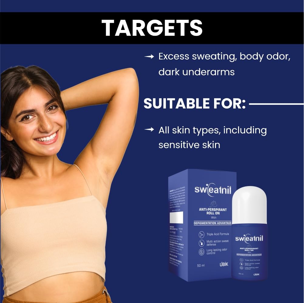 Sweatnil Anti-Perspirent Gel Deodorant For Unisex | 50ml - Skiynse Dermatologique