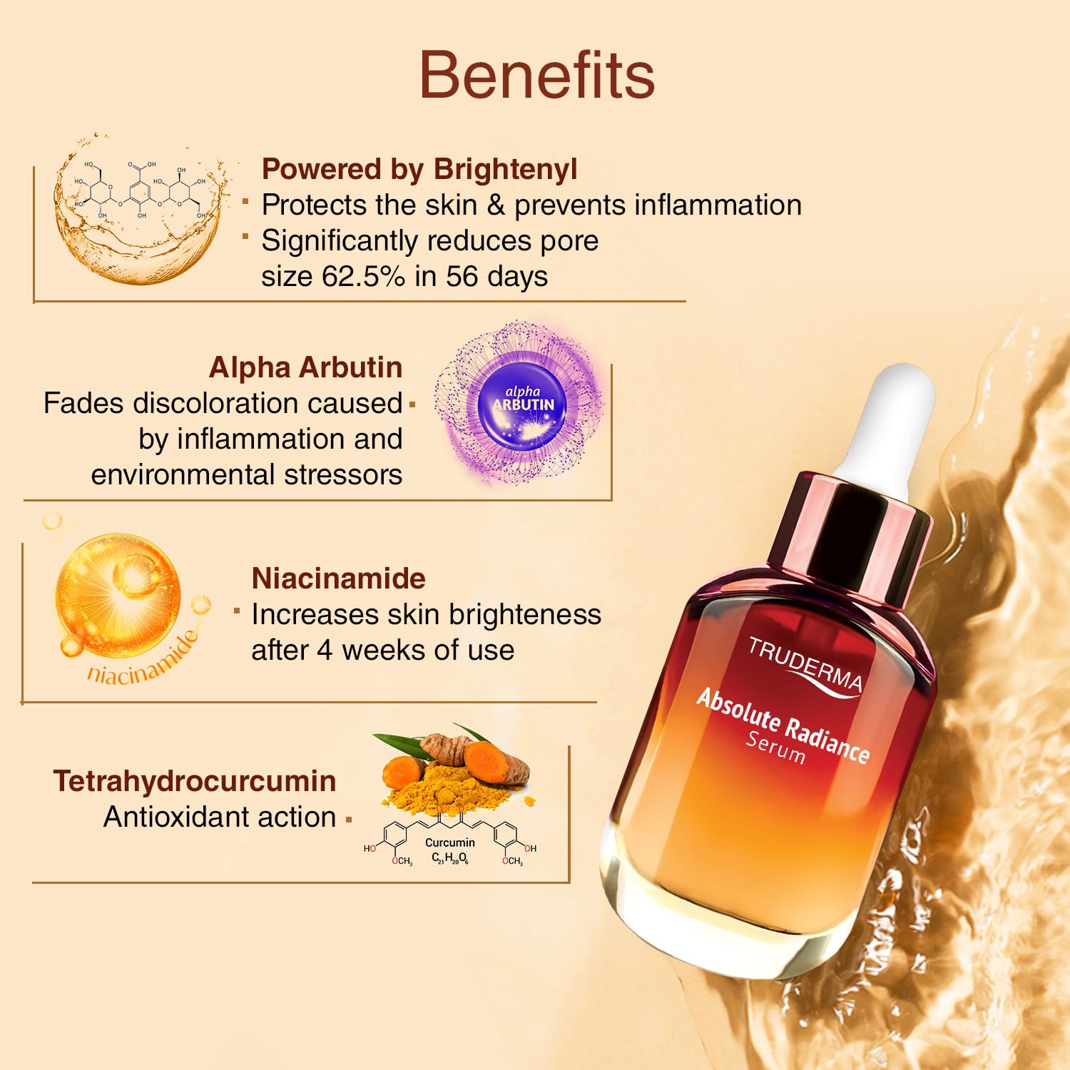 Truderma Absolute Radiance Serum | Intense Bio-Active Depigmenting & Skin Brightening | 30ml - Skiynse Dermatologique