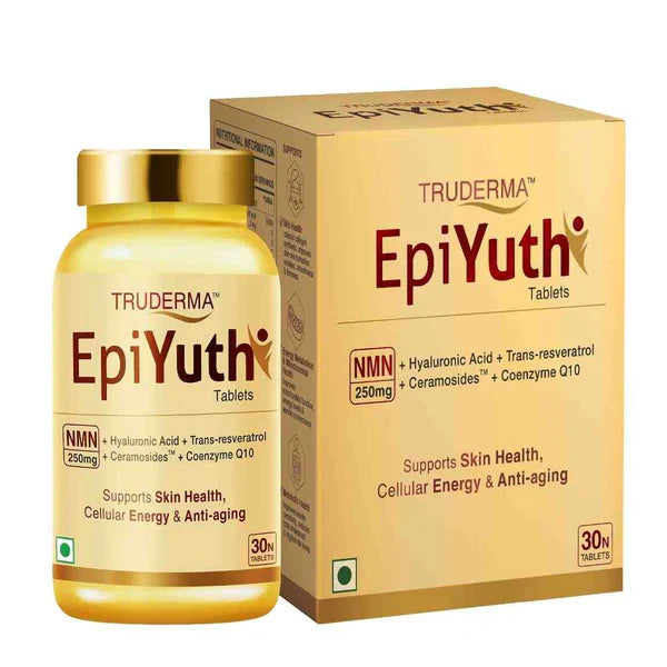 Truderma Epiyuth Tablets supports Skin Health, Cellular Energy & Anti-aging | 30 Tablets - Skiynse Dermatologique