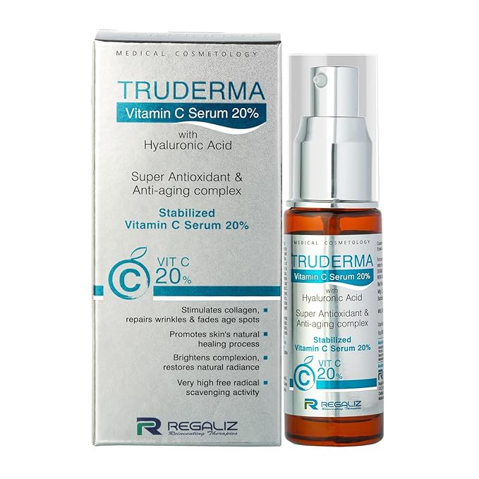 Truderma Vitamin C Serum 20% with Hyaluronic Acid | 20ml - Skiynse Dermatologique