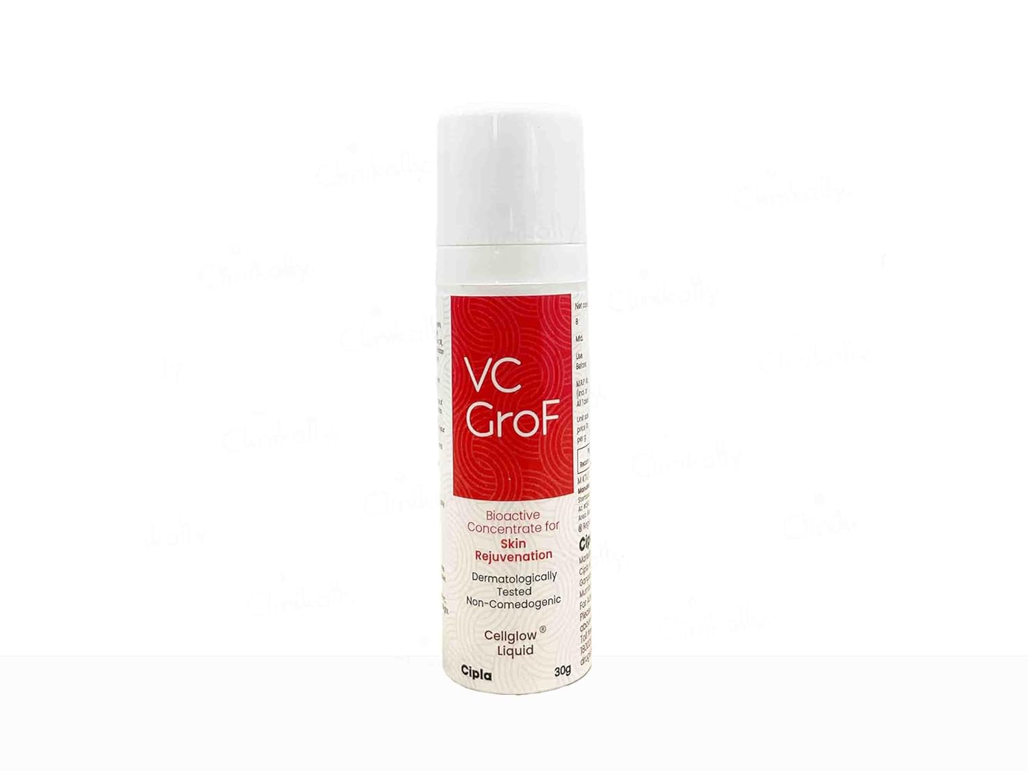 VC GroF Cellglow Liquid Vitamin C Serum | Reduces Pigmentation & Blemishes | Curtails Signs of Ageing | Skin Hydration Boost, 30g