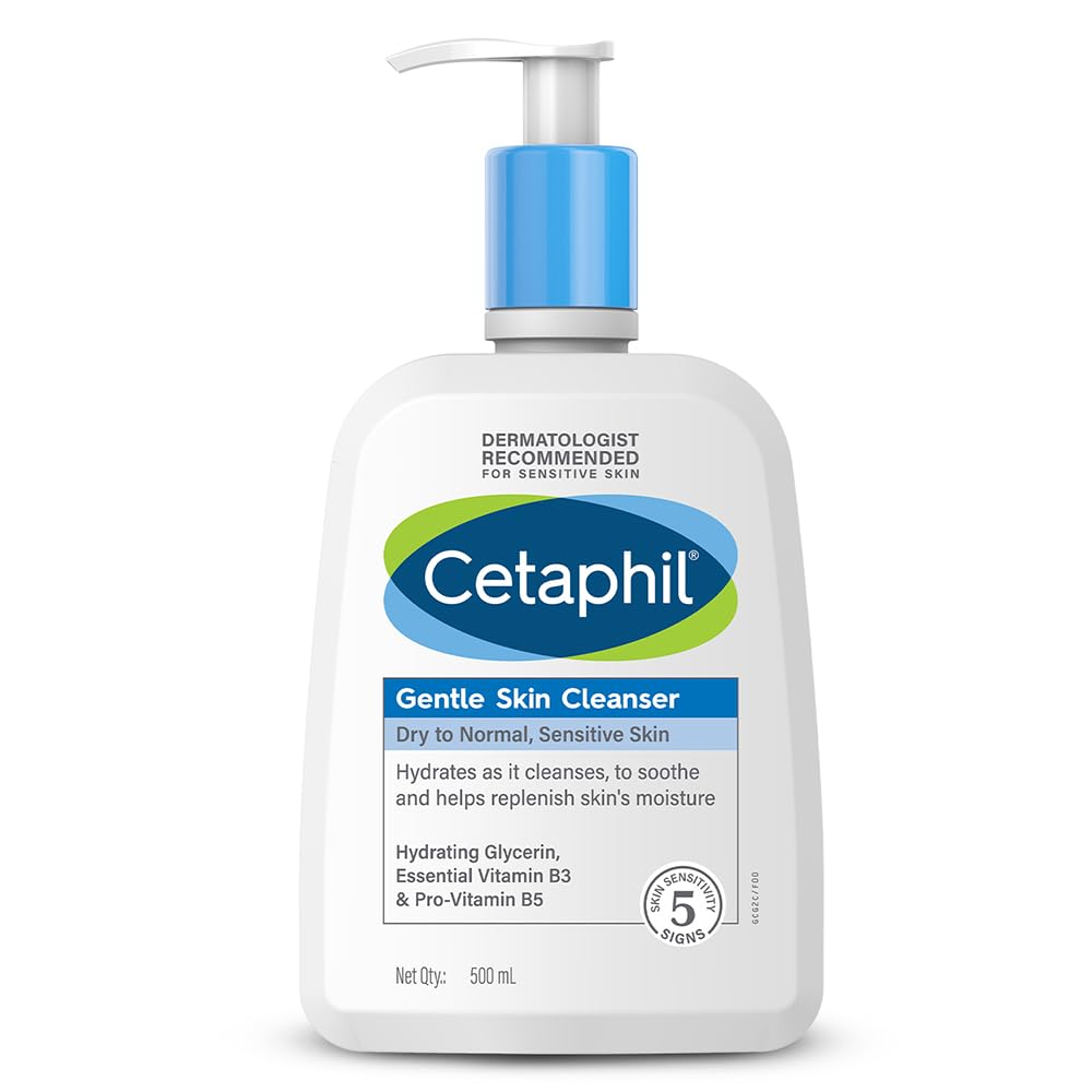 Cetaphil Paraben, Sulphate-Free Gentle Skin Hydrating Face Wash Cleanser with Niacinamide, Vitamin B5 for Dry to Normal, Sensitive Skin - Skiynse Dermatologique