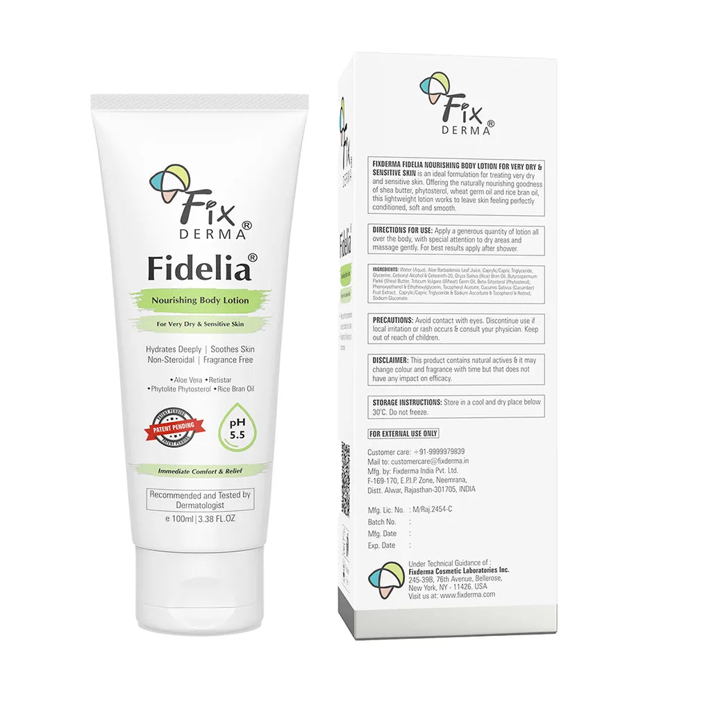 Fidelia Nourishing Body Lotion | pH-Balanced Body Lotion for Very Dry to Sensitive Skin