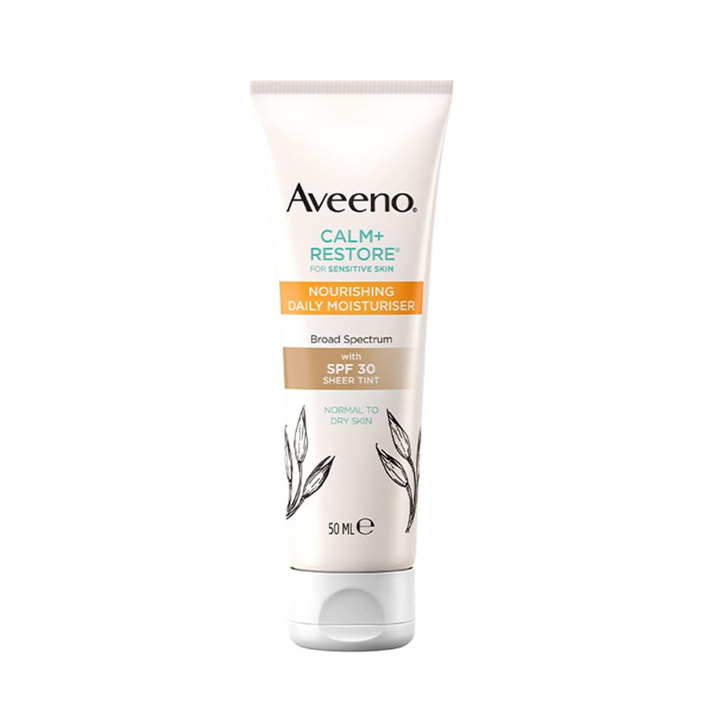 Aveeno Calm + Restore Nourishing Daily Moisturiser Broad Spectrum with SPF 30 50 ml