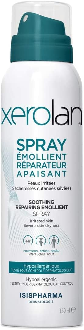 Isispharma Xerolan Soothing Repair Emollient Spray - High Tolerance Care for Altered Skin Barrier - 150ml