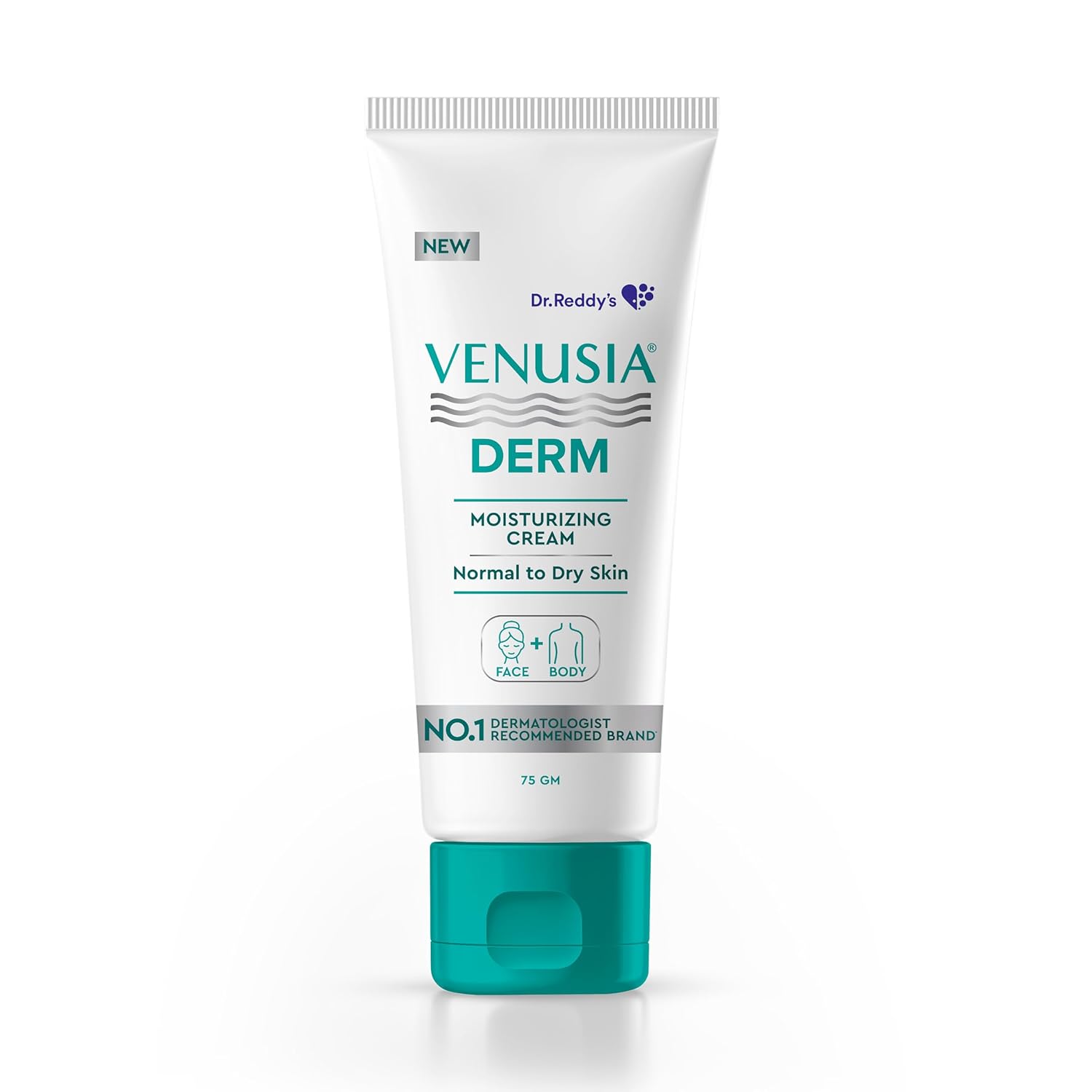 Venusia Derm Moisturizing Cream | Enriched with 4 natural butters, 4D Hyaluronic Acid & Polyglutamic Acid | Clinically Proven to hydrate & soften dry-skin conditions | For Face & Body |No.1 Dermatologist Recommended Brand | 75 g ( Pack of 3 )