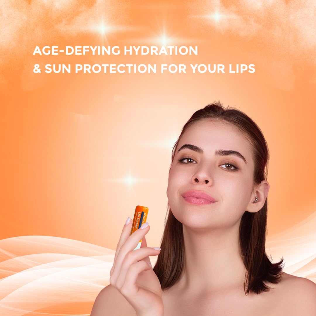 UVSCAPE Lip Screen SPF 50+ | Hydrate, Moisturize & Filter (UVA,UVB) - 4.9g ( Pack of 2 )