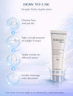 Solglo Demelanising Cream with Niacinamide, Kojic Acid, Mulberry & Licorice Extracts - Advanced Skin Brightening & Pigmentation Removal Formula, Reduces Dark Spots and Evens Skin Tone, 30 g ( Pack of 2 ) - Skiynse Dermatologique