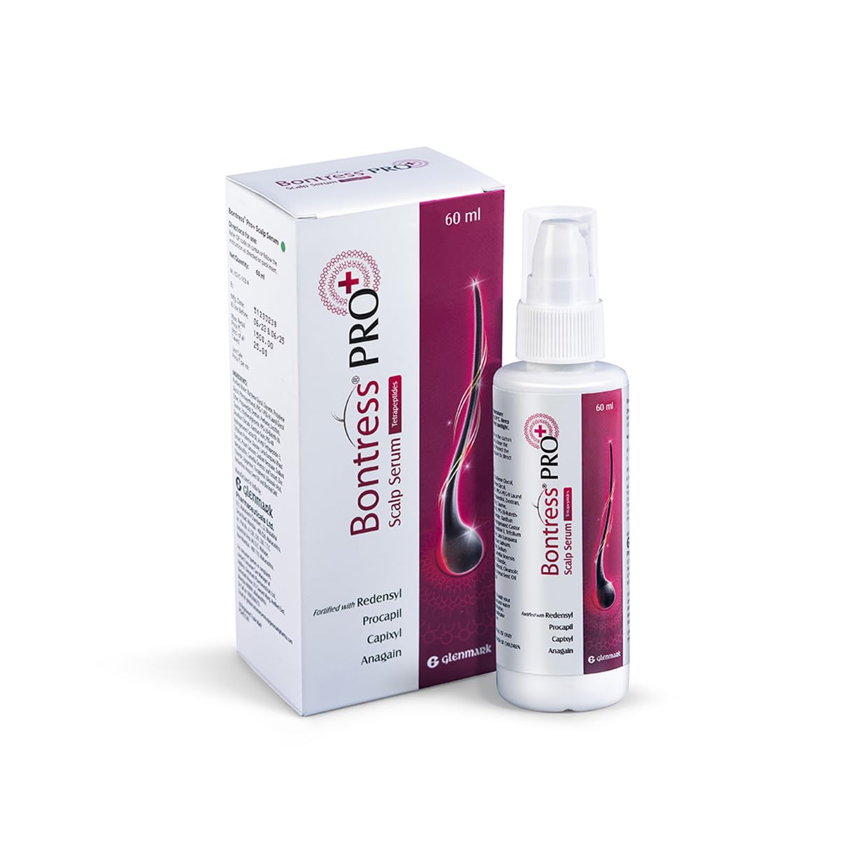 Bontress PRO+ Scalp Serum | Powered by Pro Active Peptides – 5% Capixyl, 3% Redensyl, 3% Anagain, 3% Procapil | Dermat recommended Hair Growth Serum | 94% Users Reported Hair Growth in 28 Days