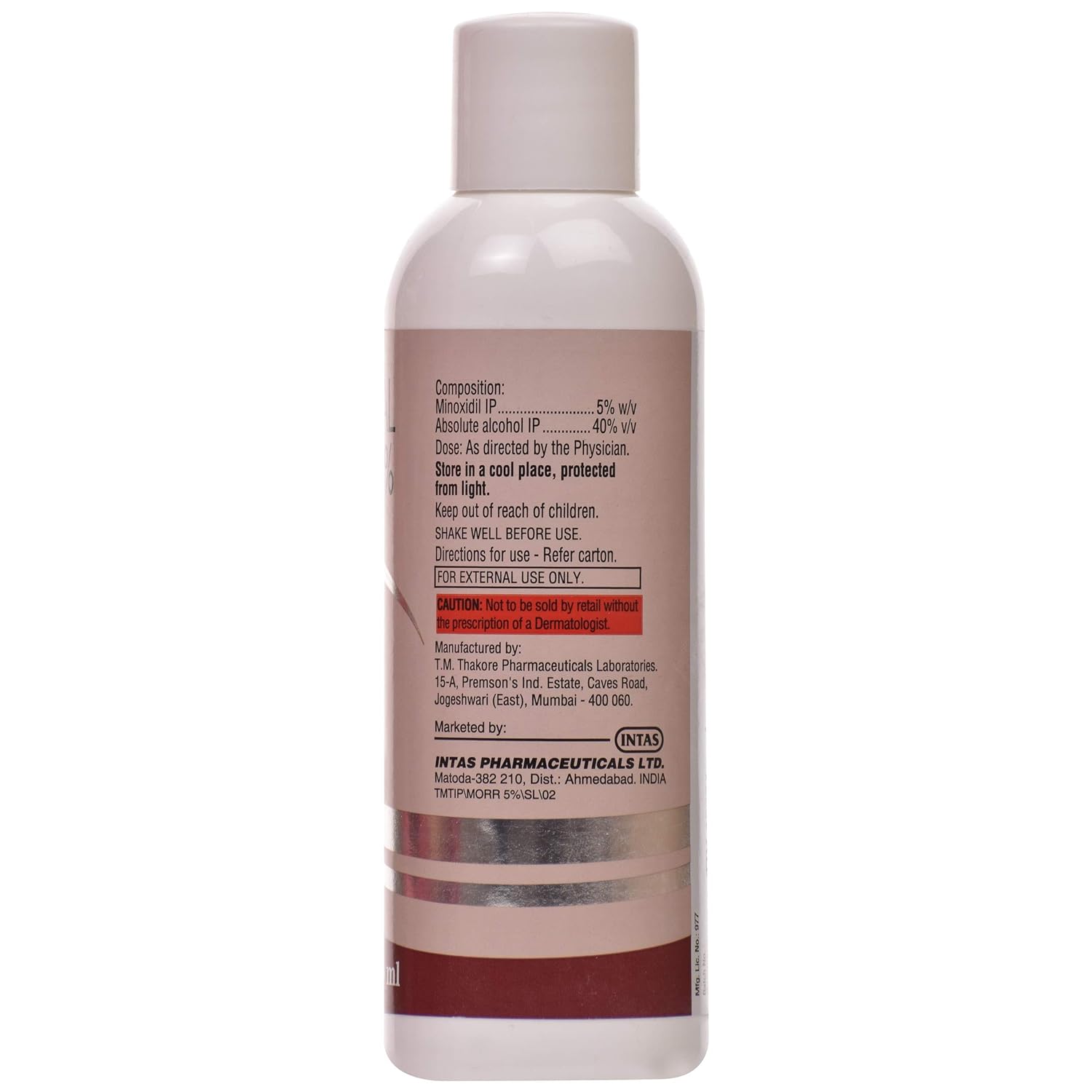 Morr 5% - Bottle of 60ml Solution with Minoxidil