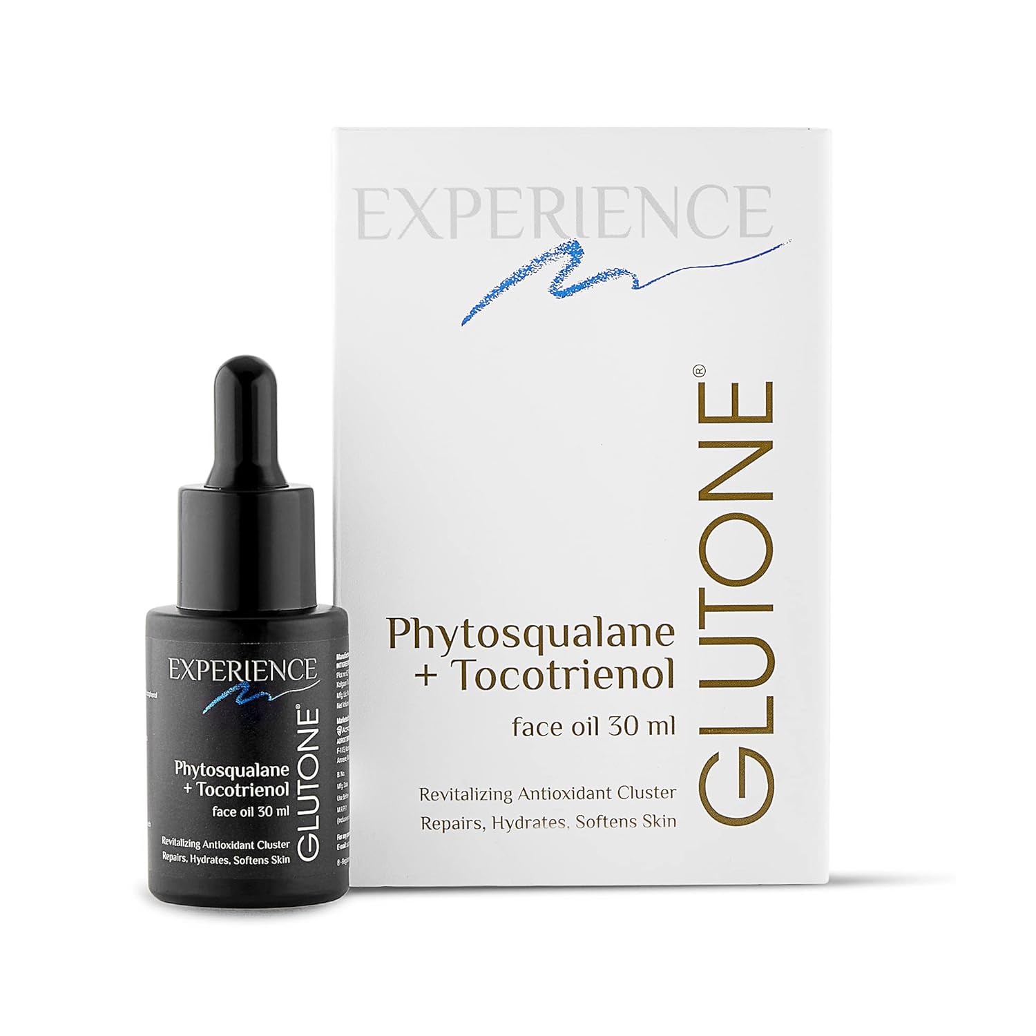 Glutone Phytosqualane Face Oil with Vitamin E & tocotrienol & colourless keratonoids | For firm, Hydrated & glowing skin | Lightweight & suitable for all skin types | 30 ml